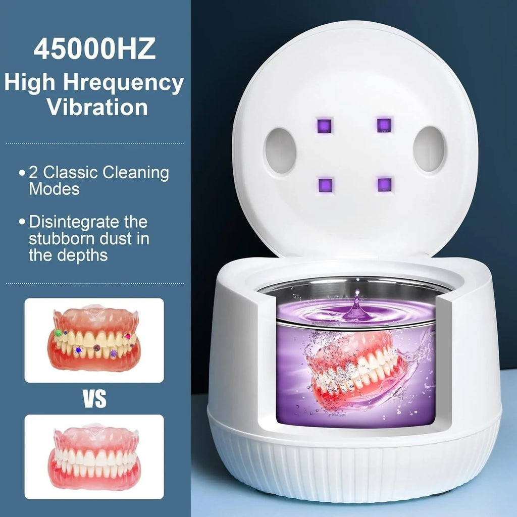 UV Ultrasonic Cleaner + Cleaning Tablets Denture Rescue