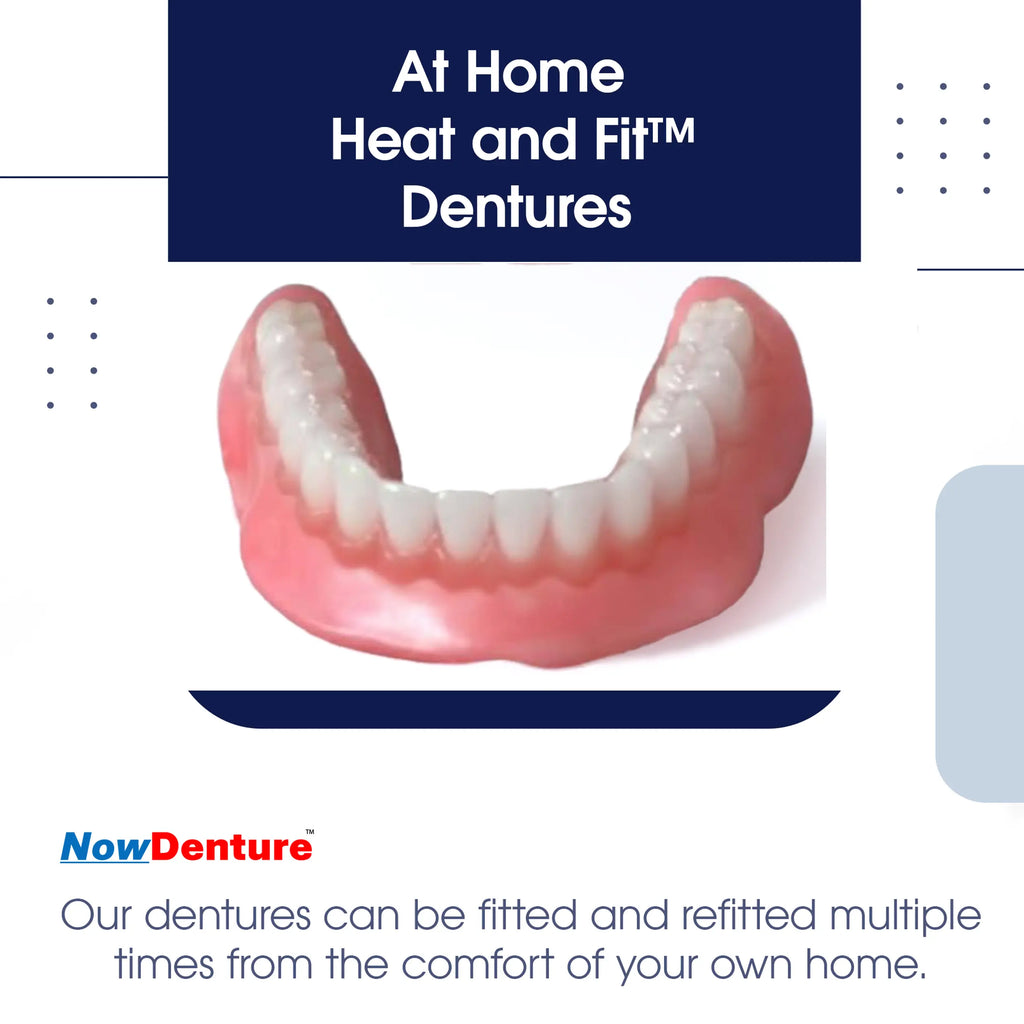 Heat and Fit™ NowDenture™ – Immediate Dentures by Mail – Ready to Use in Minutes! NowDenture