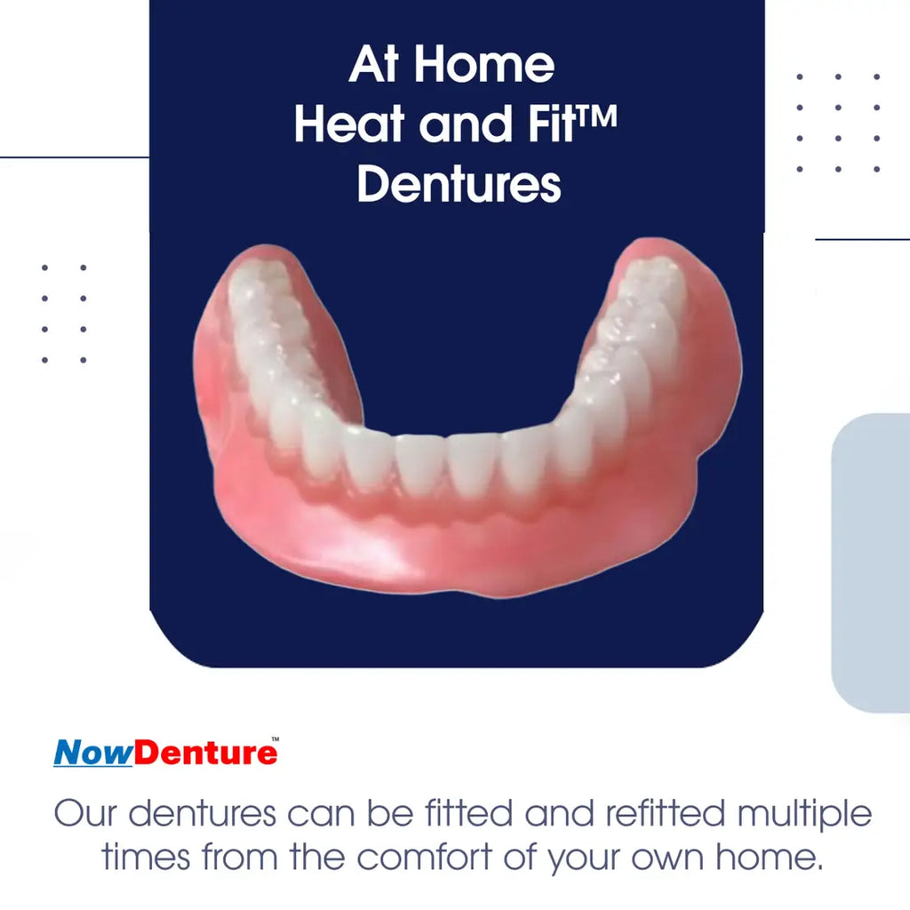 Heat and Fit™ NowDenture™ – Immediate Dentures by Mail – Ready to Use in Minutes! NowDenture